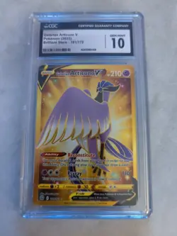 Pokemon TCG Galarian Articuno V Swsh Brilliant Stars 181/172 Secret Rare- CGC 10 - Image 1