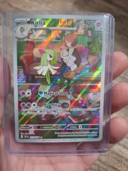 Kirlia 212/198 Illustration Rare Scarlet & Violet Pokemon Card NM - Image 1