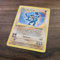 Pokemon TCG Machamp Holo Shadowless 1st Edition Base Set 8/102 HP/DMG Rare - Image 3