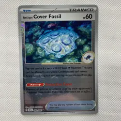 Pokemon TCG Antique Cover Fossil Pokeball Reverse Black Bolt 080/086 - Image 1