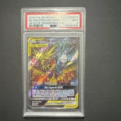 Pokemon Moltres Zapdos Articuno GX Black Star Promo Holo SM210 PSA 9 300HP - Image 1