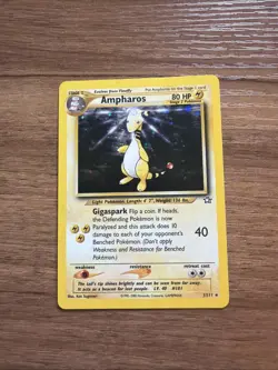 Pokemon TCG Neo Genesis Unlimited Ampharos 1/111 (LP) - Image 1