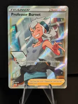 Professor Burnet TG26/TG30 Ultra Rare Silver Tempest Trainer Gallery Pokemon NM - Image 1