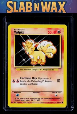 Pokemon tcg Base Set Vulpix #068/102 short print - Image 1