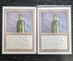2x BOTTLE OF SULEIMAN - Revised Edition MTG Magic Card - M/NM Condition - Image 1