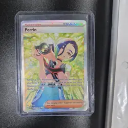 Pokemon Perrin Full Art Ultra Rare Holo Trainer Twilight Masquerade 220/167 - Image 2