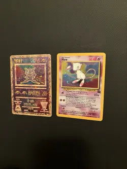 Pokemon WOTC Ancient Mew And Mew Cosmo Holo Black Star Promo - Image 2