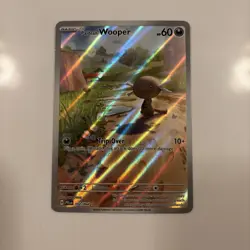 Pokemon Paldean Wooper 102/094 Me02: Phantasmal Flames Illustration Rare Holo - Image 1