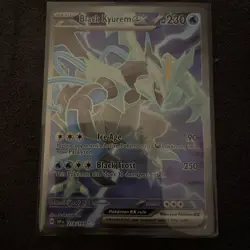 2024 Pokemon Surging Sparks Ultra Rare Full Art Black Kyurem EX 218/191 - Image 1