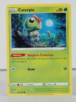 Caterpie - POKEMON - Rebel Clash - 001/192 - singles - NM - Image 1