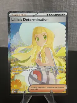 Pokemon Lillie's Determination SIR 184/132 Mega Evolution ENGLISH Pack Fresh - Image 1