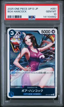 ONE PIECE JAPANESE CARRYING ON HIS WILL OP13-051 BOA HANCOCK PSA 10 - Image 1