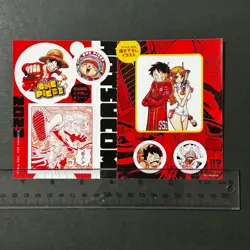 R566 Nami & Luffy Japanese One Piece Natsucomi Stickers 2022 A8 - Image 2