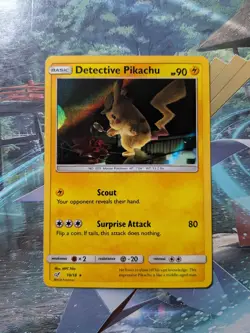 Pokemon TCG Detective Pikachu Holo Card 10/18 LP Condition - Image 1