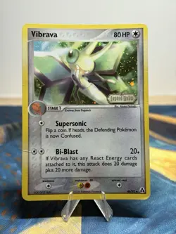 Vibrava 46/92 EX Legend Maker Reverse Holo Stamped Reverse Holo Pokemon Card MP - Image 1