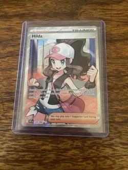 Hilda 164/086 Full Art Ultra Rare SV: White Flare Pokemon TCG Trainer Card - Image 1