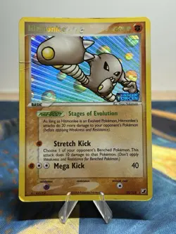 Hitmonlee 25/115 EX Unseen Forces Reverse Holo Rare Stamped Pokemon Card DMG - Image 1