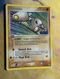 Hitmonlee 25/115 EX Unseen Forces Reverse Holo Rare Stamped Pokemon Card DMG - Image 5