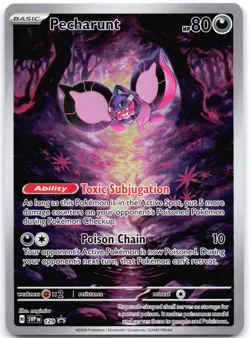 Pecharunt 129 NM Illustration Rare SV: Black Star Promo Pokemon TCG - Image 1