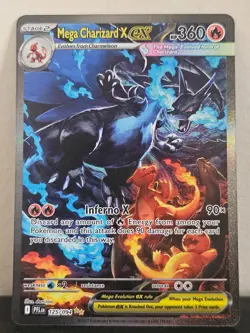 Pokemon TCG Phantasmal Flames Mega Charizard X ex 125/094 SIR - NM/M - Image 1