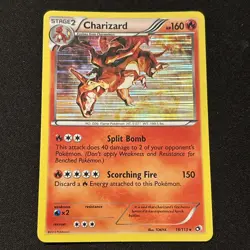 Pokemon TCG Charizard Legendary Treasures Holo Rare Card 19/113 NM - Image 1
