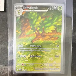 Pokemon Sawsbuck 092/086 SV11W White Flare Illustration Rare Holo 130 HP - Image 1