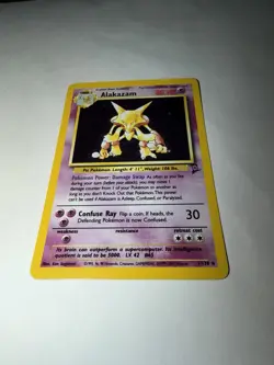 Pokemon TCG Alakazam 2nd Edition Holo 1/130 - Image 1