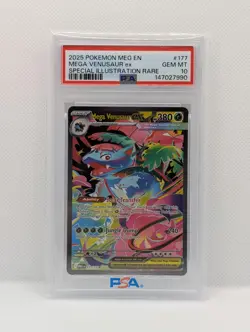 Mega Venusaur ex 177/132 SIR Pokemon Mega Evolution GEM MINT PSA 10 6a - Image 1