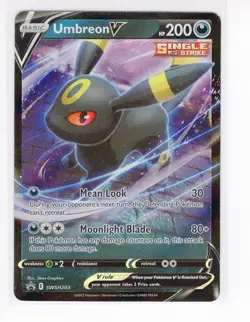 Umbreon V SWSH203 Sword Shield BSP Promo Pokemon Card (Z1) - Image 1