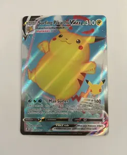 Surfing Pikachu VMAX 009/025 Celebrations Pokemon 2021 - Image 1