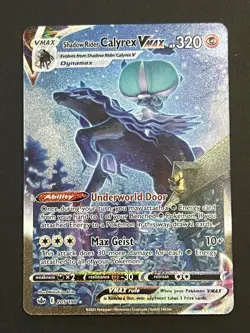 Pokemon Shadow Rider Calyrex VMAX Secret Rare Holo 320HP 205/198 Max Geist - Image 1