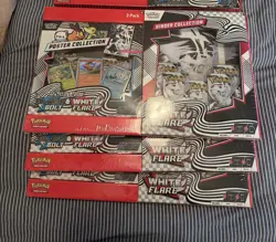Pokemon Black Bolt and White Flare Binder + Poster Collection Sam's Club Bundles - Image 1