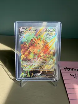 Pokemon TCG Leafeon v Evolving Skies Alt Art 167/203 Full Art Ultra Rare - Image 2