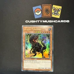 YUGIOH BLACK TYRANNO ULTRA RARE IOC-EN075 25TH ANNIVERSARY - Image 1