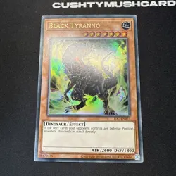YUGIOH BLACK TYRANNO ULTRA RARE IOC-EN075 25TH ANNIVERSARY - Image 2