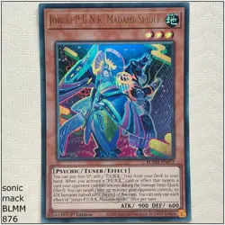 Joruri-P.U.N.K. Madame Spider - BLMM-EN072 - Ultra Rare 1st Edition Yugioh - Image 1