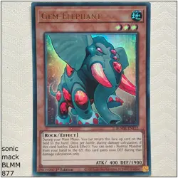 Gem-Elephant - BLMM-EN112 - Ultra Rare 1st Edition Yugioh - Image 1