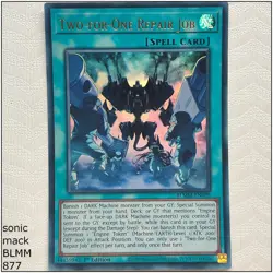 Two-for-One Repair Job - BLMM-EN029 - Ultra Rare 1st Edition Yugioh - Image 1
