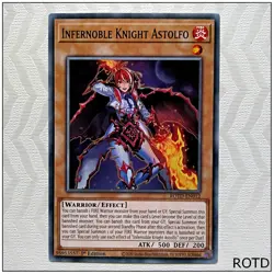 Infernoble Knight Astolfo - ROTD-EN012 - Common 1st Edition Yugioh - Image 1