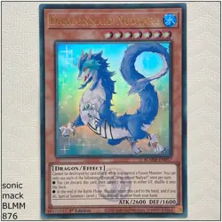 Dragonmaid Nudyarl - BLMM-EN057 - Ultra Rare 1st Edition Yugioh - Image 1