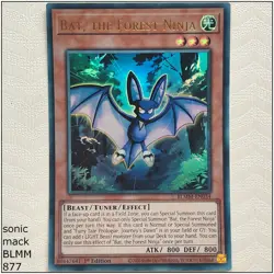 Bat, the Forest Ninja - BLMM-EN034 - Ultra Rare 1st Edition Yugioh - Image 1