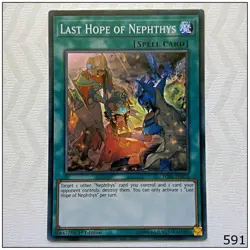 Last Hope of Nephthys - HISU-EN010 - Super Rare 1st Edition Yugioh - Image 1