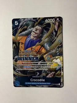 Crocodile Treasure Cruise Winner SR ST03-003 One Piece Card English Near Mint - Image 1