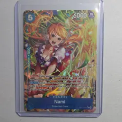 Nami OP11-054 Alternate Alt Art One Piece Card Fist of Divine Speed English - Image 1