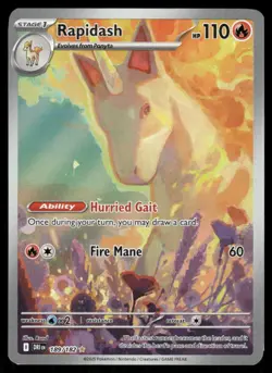 Pokemon Cards Rapidash 189/182 Destined Rivals Illustration Rare NM *2 - Image 1