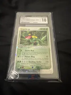 Pokemon Sceptile EX Card Team Magma vs Team Aqua, Holo Rare, 93/95, 2004 CGC 10 - Image 1