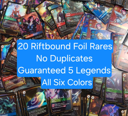 League of Legends Riftbound TCG Spiritforged Origins * 20 Foil Rare Card Lot * - Image 1