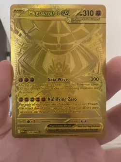 Pokemon Mega Zygarde ex 124/088 - Gold Card - Perfect Order - Image 1