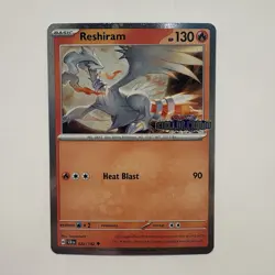 Pokemon Reshiram 022/142 Stellar Crown Stamped Uncommon Holo 130 HP English Card - Image 1