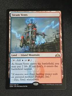 Steam Vents Guilds of Ravnica Regular Near Mint Card 257/259 NM - Image 1